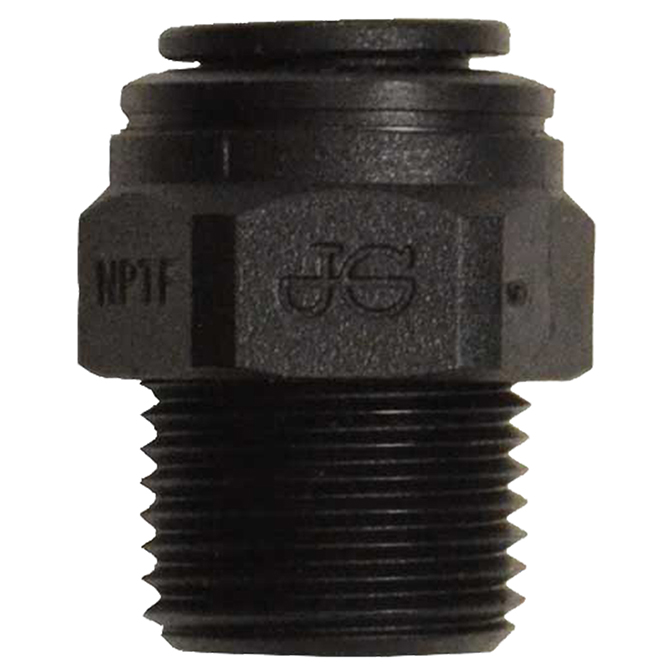 (image for) John Guest PI0112F4S Male Connector 3/8 Tube x 1/4 MPT (10)